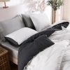 housse couette blanc noir 7 Housse de Couette Bicolore