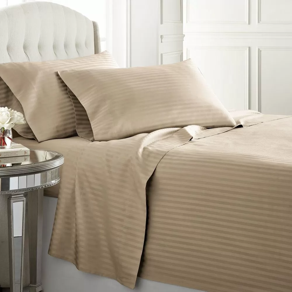 Housse de Couette Satin Coton 6 1500-thread-count-california-king-100-egyptian-cotton-sheet-sets-style-stripe-5