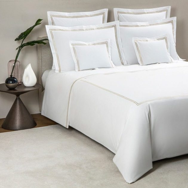 Housse de Couette Broderie Coton