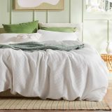 Ensemble de Linge de Lit en Tissu Gaufré 100% Coton – Image 4
