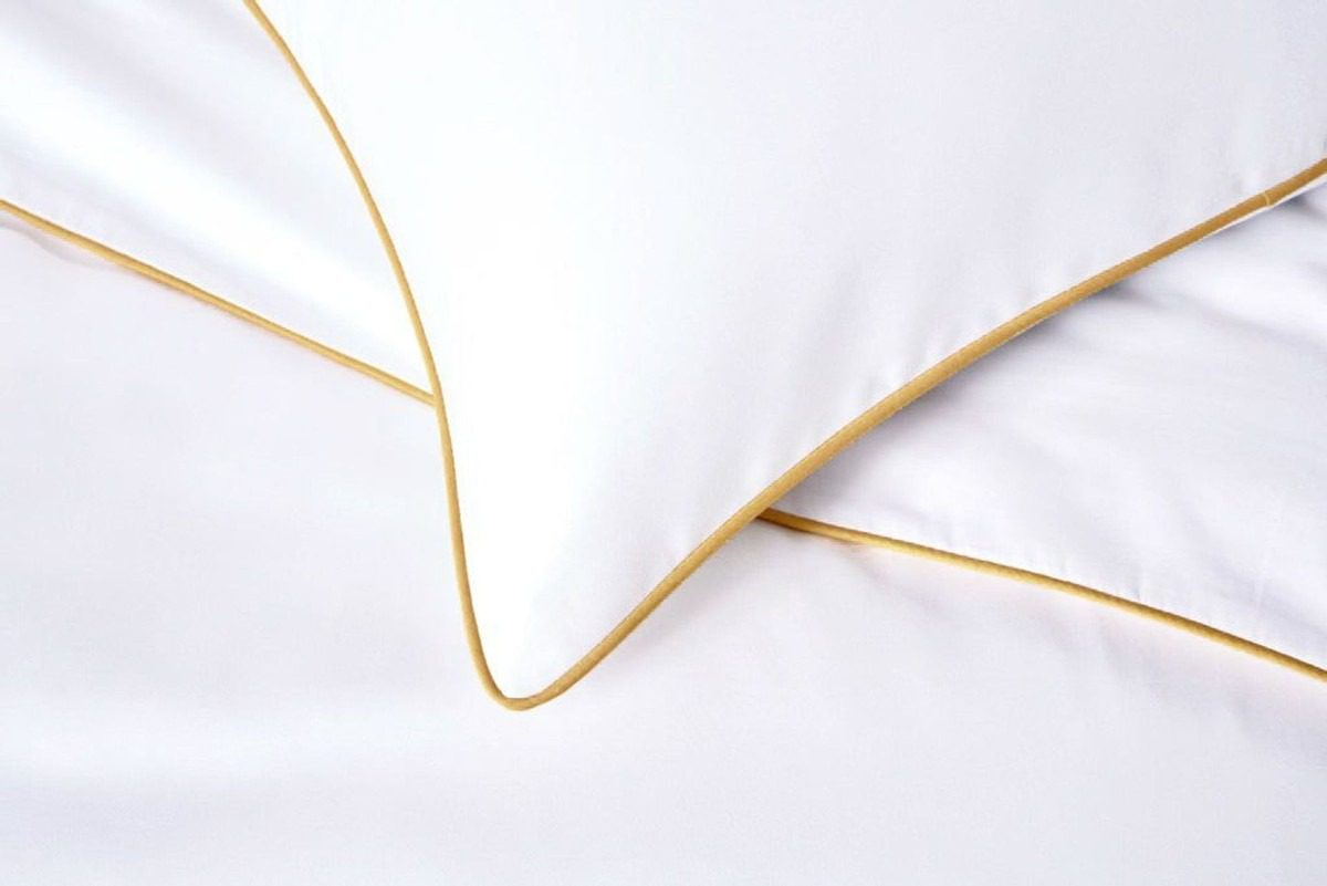 Ensemble de Linge de Lit en Tissu Gaufré 100% Coton 8 housse-de-couette-passepoil-jaune-2.jpg
