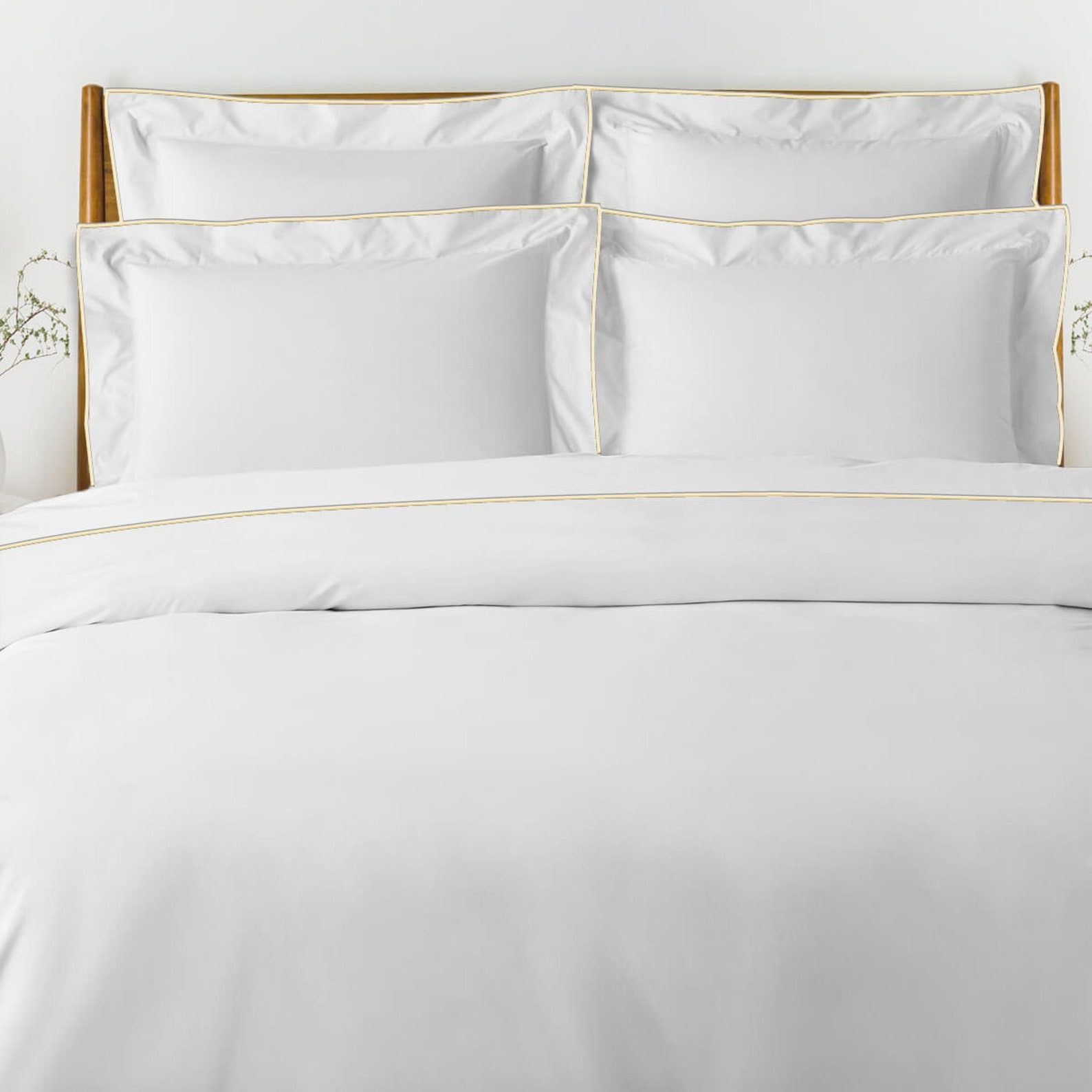 Ensemble de Linge de Lit en Tissu Gaufré 100% Coton 7 housse-de-couette-passepoil-jaune-3.jpg